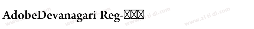 AdobeDevanagari Reg字体转换